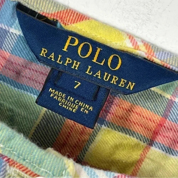 Polo by Ralph Lauren plaid top - Picture 6 of 9